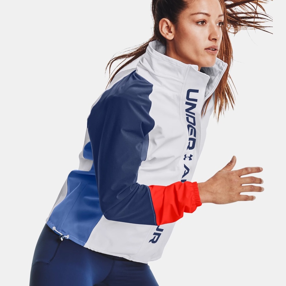 {Under Armour} UA RUSH™ Woven Colorblock Full-Zip Jacket - Women's Small